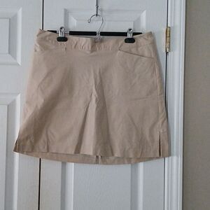 Ativa Golf tan   tennis golf pickleball athletic skort  skirt Sz 14 NWOT